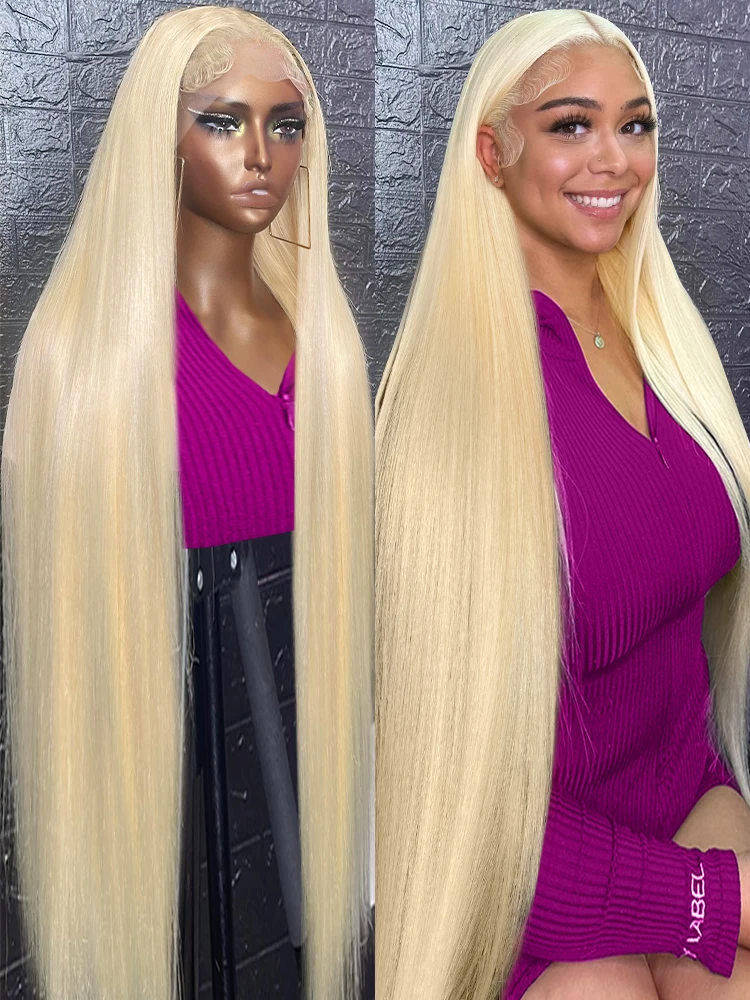 Honey Blonde 613 HD 250% 13X6 Straight Lace Front Human Hair Wigs 40 Inches 13X4 Lace Frontal Wigs 5X5 Glueless Ready To Go Wear