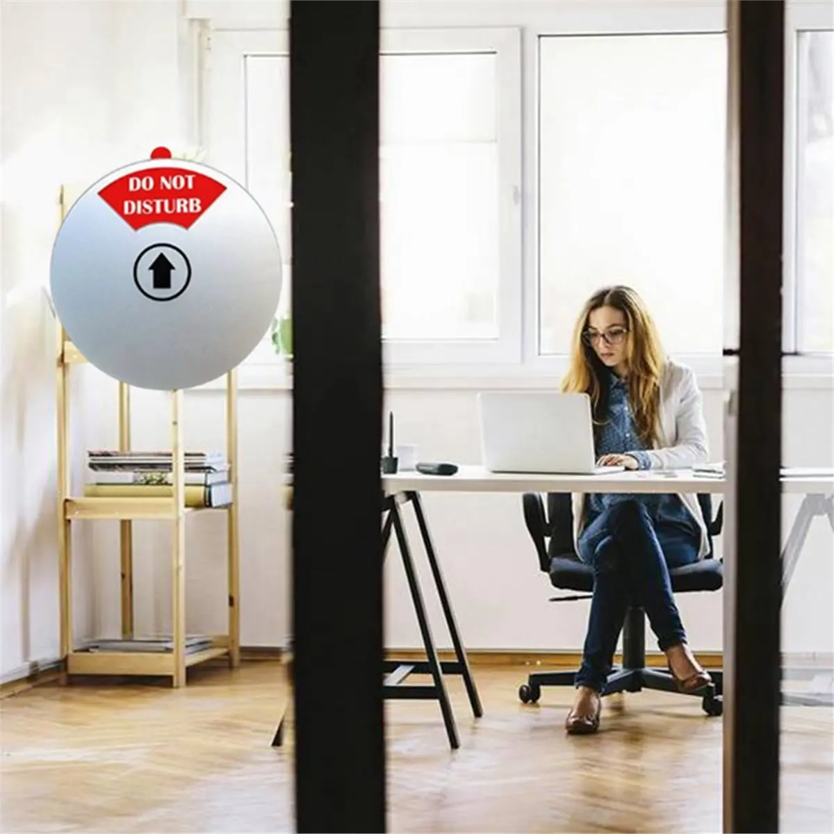 Privacy Sign for Offices Door, Do Not Disturb, Out of Offices, Please Knock, in A Meeting, Conference Sign for Offices