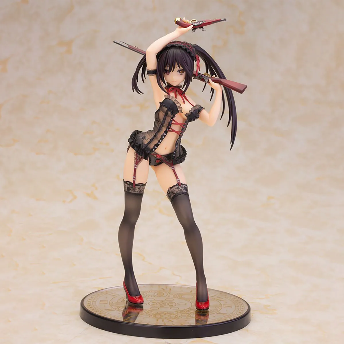 In Stock Original Alphamax Date A Live Tokisaki Kurumi Lingerie Ver  Black Color Anime Figure Action Figure Model Decoration