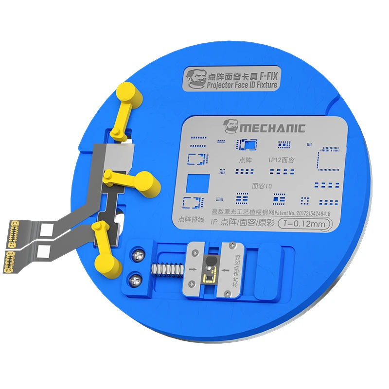 

Phone Dot Matrix Repair Fixture Tin Planting Platform for X-13 Face ID Not Available Holder Front Camera BGA Reballing Stencil