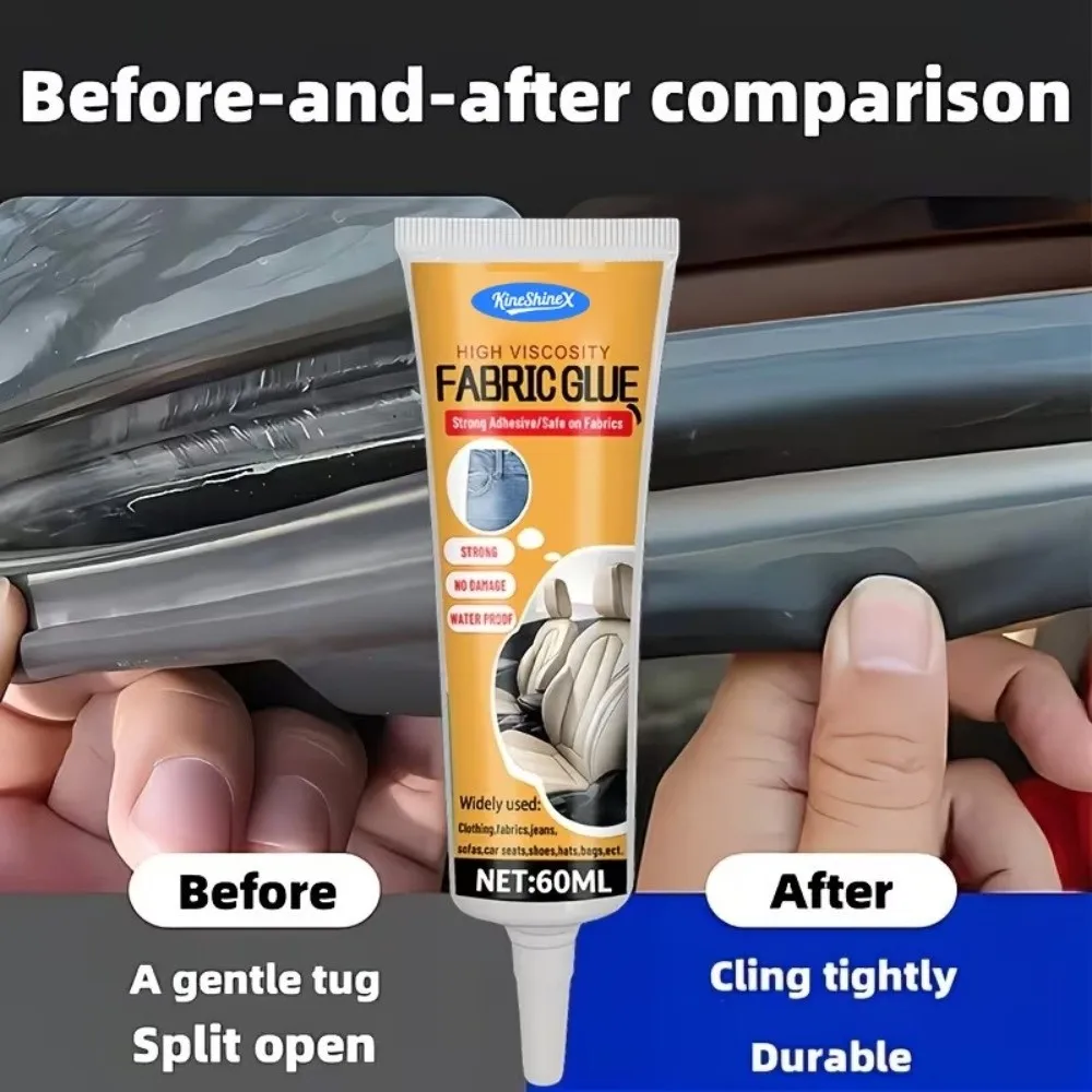 Quick Dry Leather Repair Glue Windproof Sealant 60Ml Volume Car Interior Adhesive Strong Bond Sealing Strip Glue