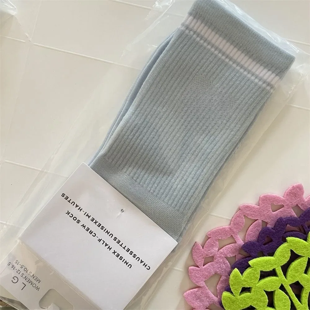 2025 시즌 유니섹스 중간 길이 양말 요가 양말 여성용, 필라테스 양말, 운동용 스포츠 양말, 피트니스 짐 운동 러닝 양말