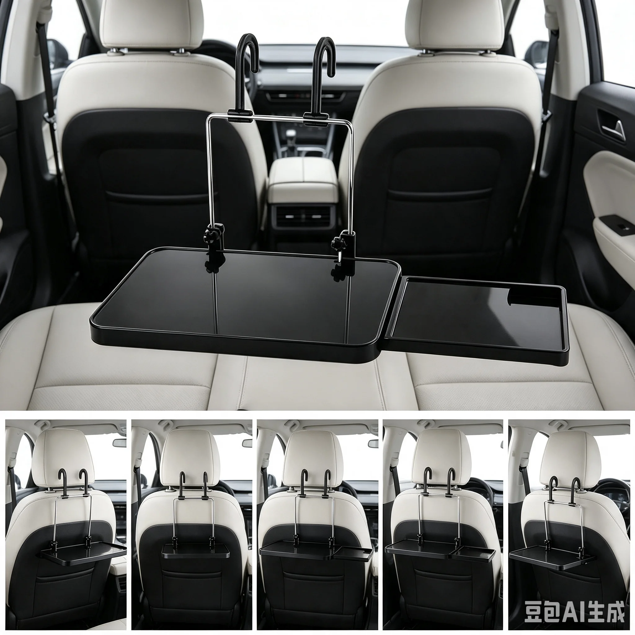 Holder Tray Laptop Table Desk Cup Stand for Car Mobile Auto with Drawer Portable