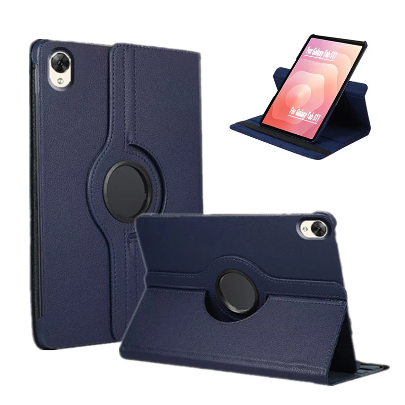 

For Samsung Galaxy Tab S11 11 inch 2025 Case SM-X730/SM-X736B 5G Magnetic 360 Rotating Stand PU Leather Tablet Cover Funda Coque
