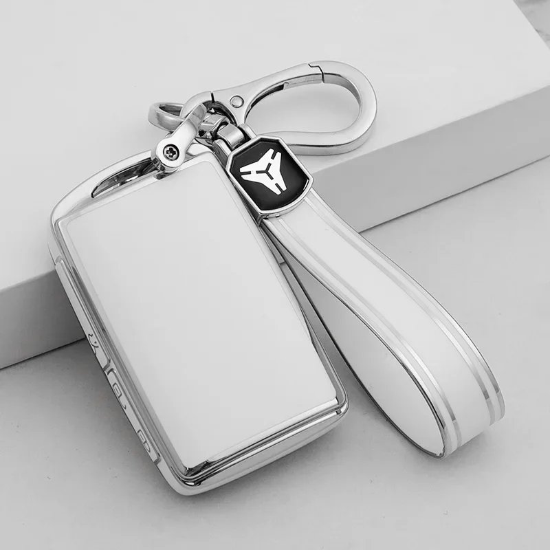 Silver Tpu Car Key Case Cover for Mazda 3 6 Alexa CX30 CX-4 CX5 CX-5 CX8 CX-8 CX-30 CX9 CX-9 MX30 MX5 Ss30 Accessories 2021 2022