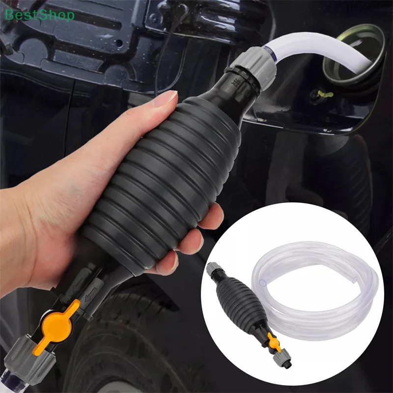 

Car Motorcycle Manual Fuel Pump Oil Gasoline Petrol Diesel Liquid Transfer Tool Set With Hose Hand Water Suction Pump 9.8ft