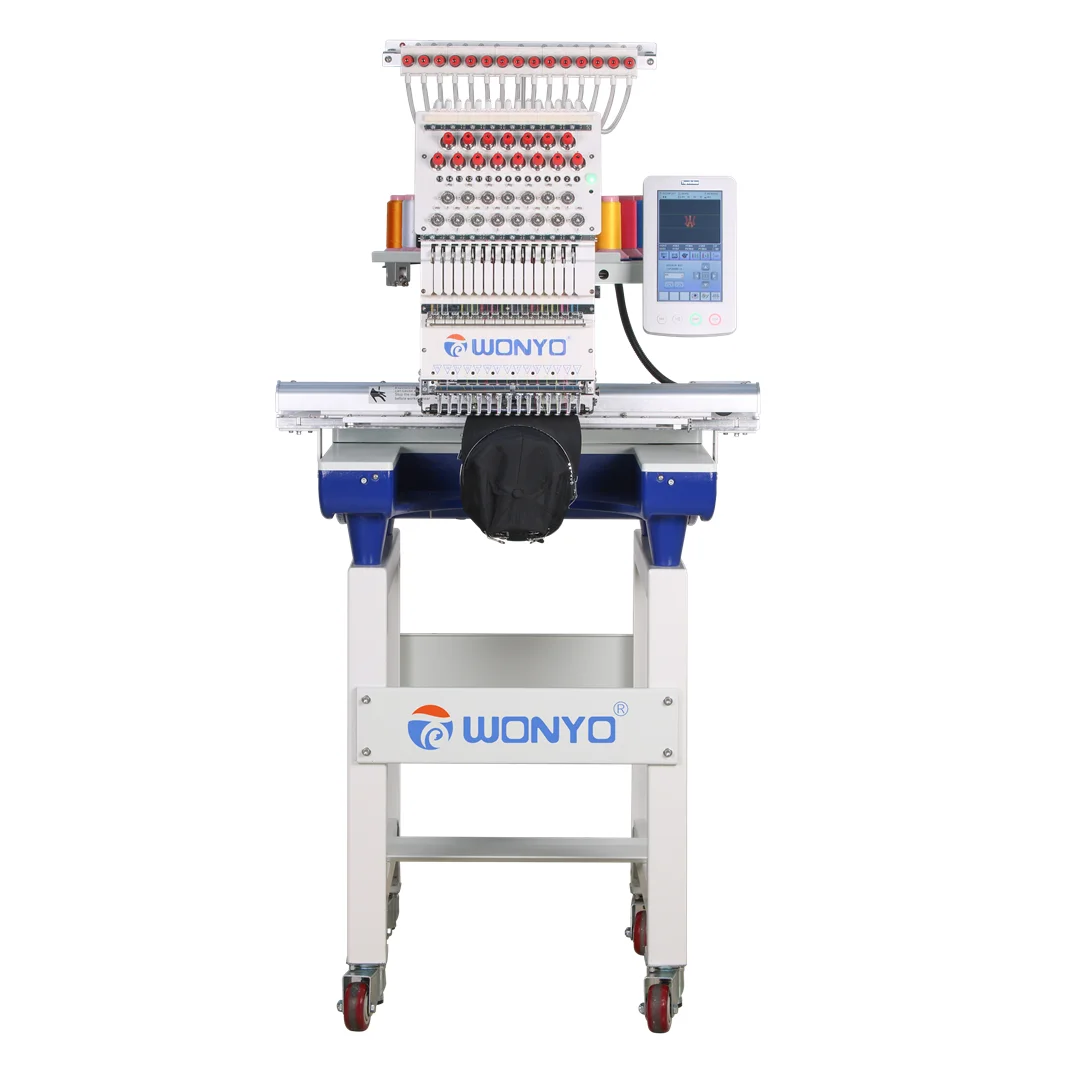 Direct Photo Degitizing Embroidery One Head Computerized Embroidery Machines for Patch/Shoes/Cap/Logo
