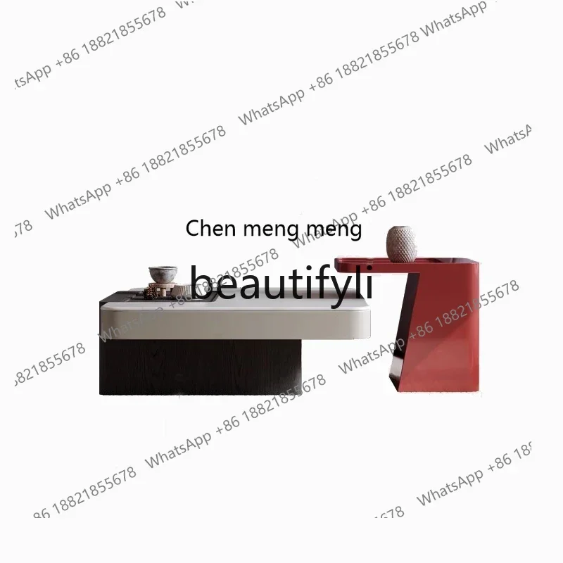 S7486teae Italian minimalist coffee table combination living room home modern minimalist Nordic microcrystalline stone high sens