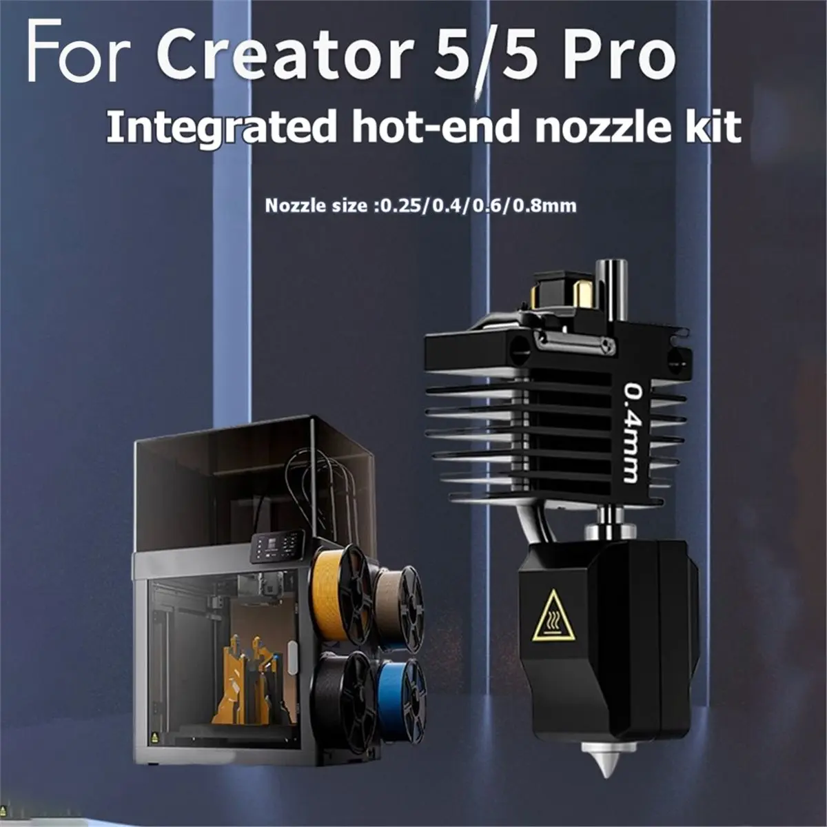 Hotend Kit for Creator 5/Creator 5 Pro Nozzle Assembly C5/C5 Pro Extruder Hotend 3D Printer Parts 0.25MM