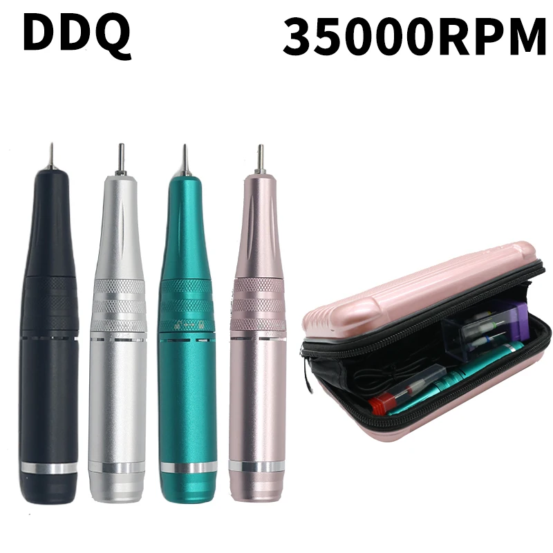 DDQ Electric Nail Drill 35000RPM Professional Electric Nail File Kit for Acrylic Gel Nails Manicure Pedicure Home Use