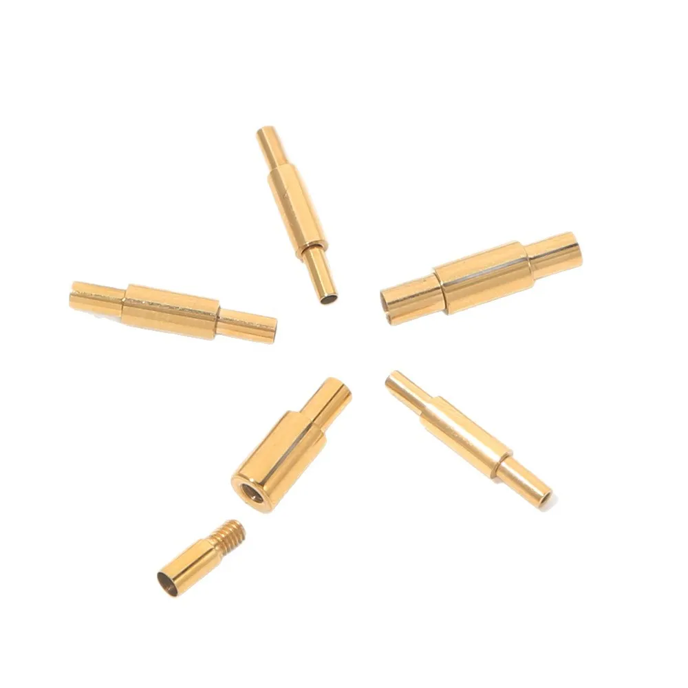 

5pcs/lot Stainless steel straight spiral buckle bracelet connection DIY jewelry accessories