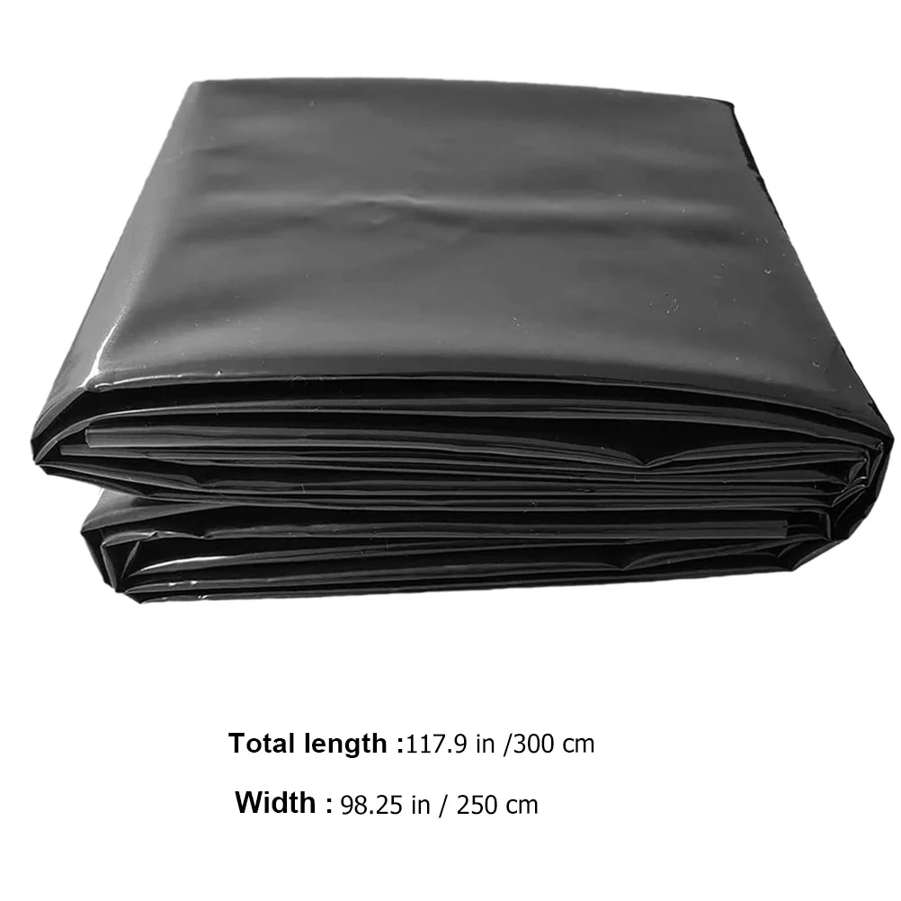 

250Cmx300Cm Liner Hdpe Waterproof Membrane For Outdoor Backyard Fish Pond Garden Pond Underlayment Landscape Enhancement