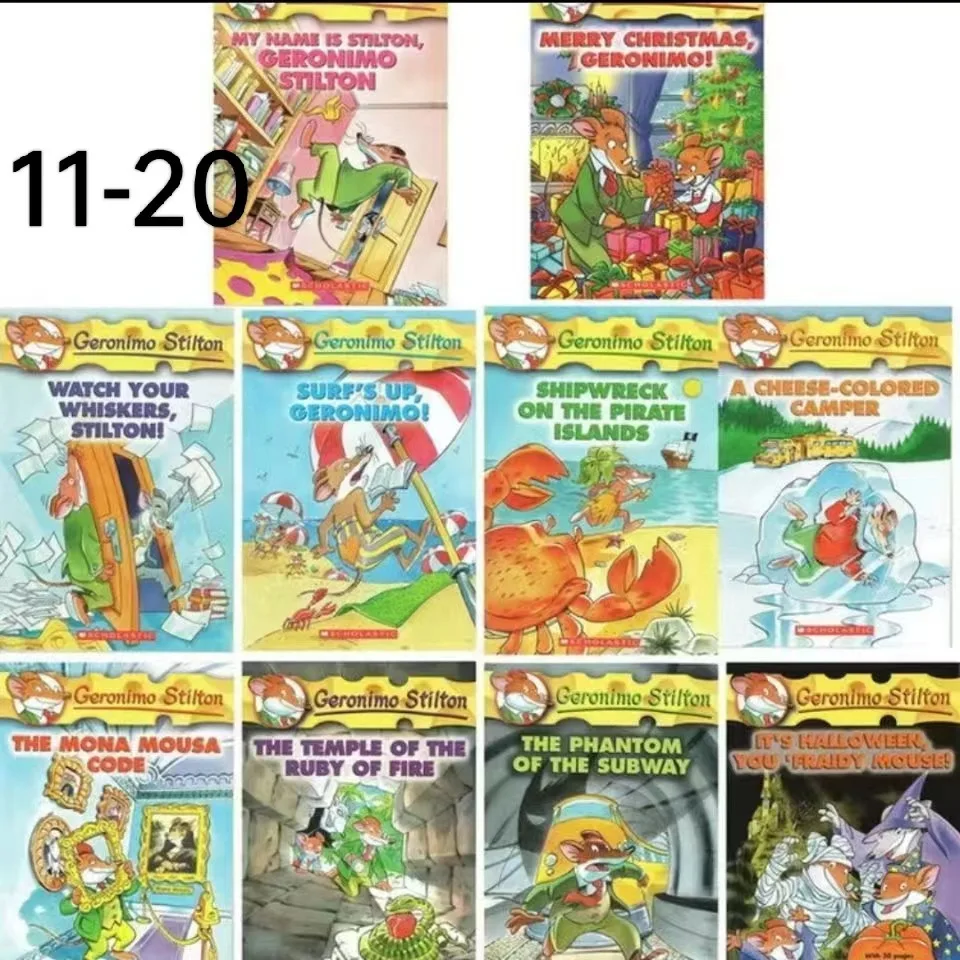 Geronimo Stilton Mouse Reporter 1-80 English Original Chapters, Bridge Books, Complete Set Of 80 Books! Education Teaching