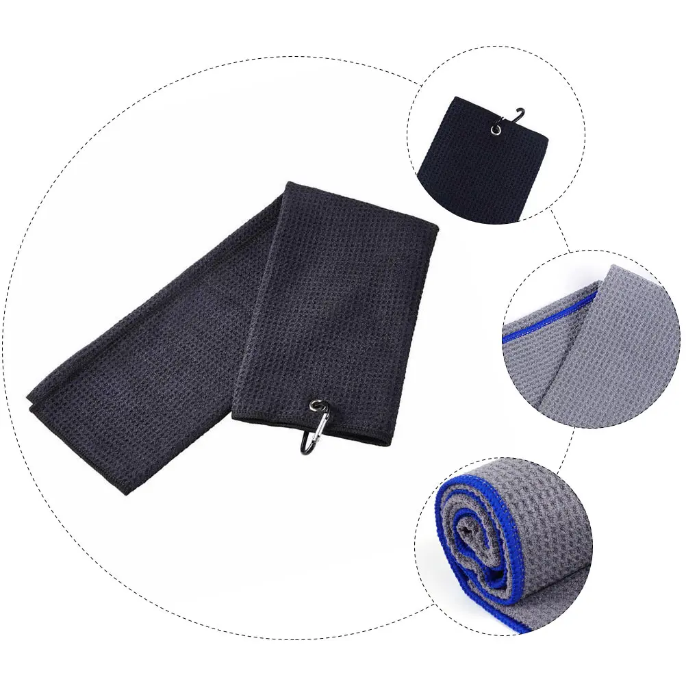 Toalla de gofre de secado rápido para gimnasio con gancho, toallas de piscina pequeñas para hombres