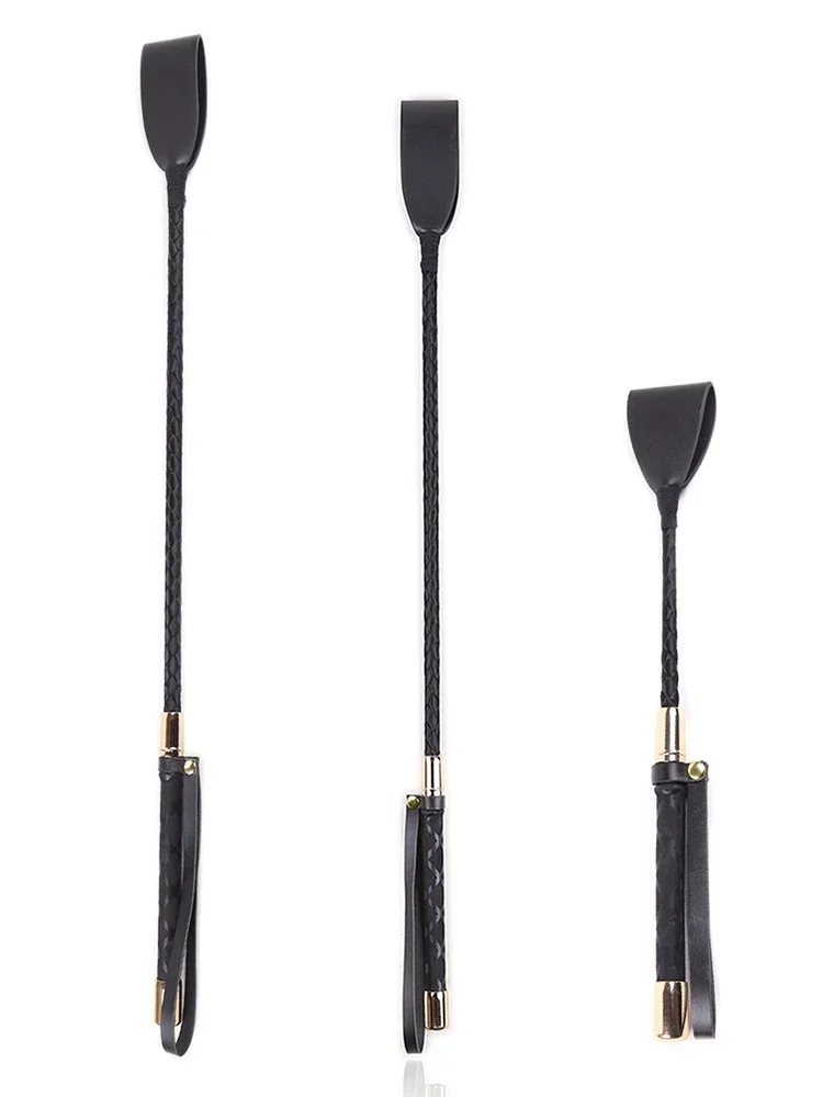 Pointeur portable en cuir PU pour l'entraînement équestre en plein air, culture d'équitation durable, léger, antidérapant avec poignée, fouet pour les courses de chevaux