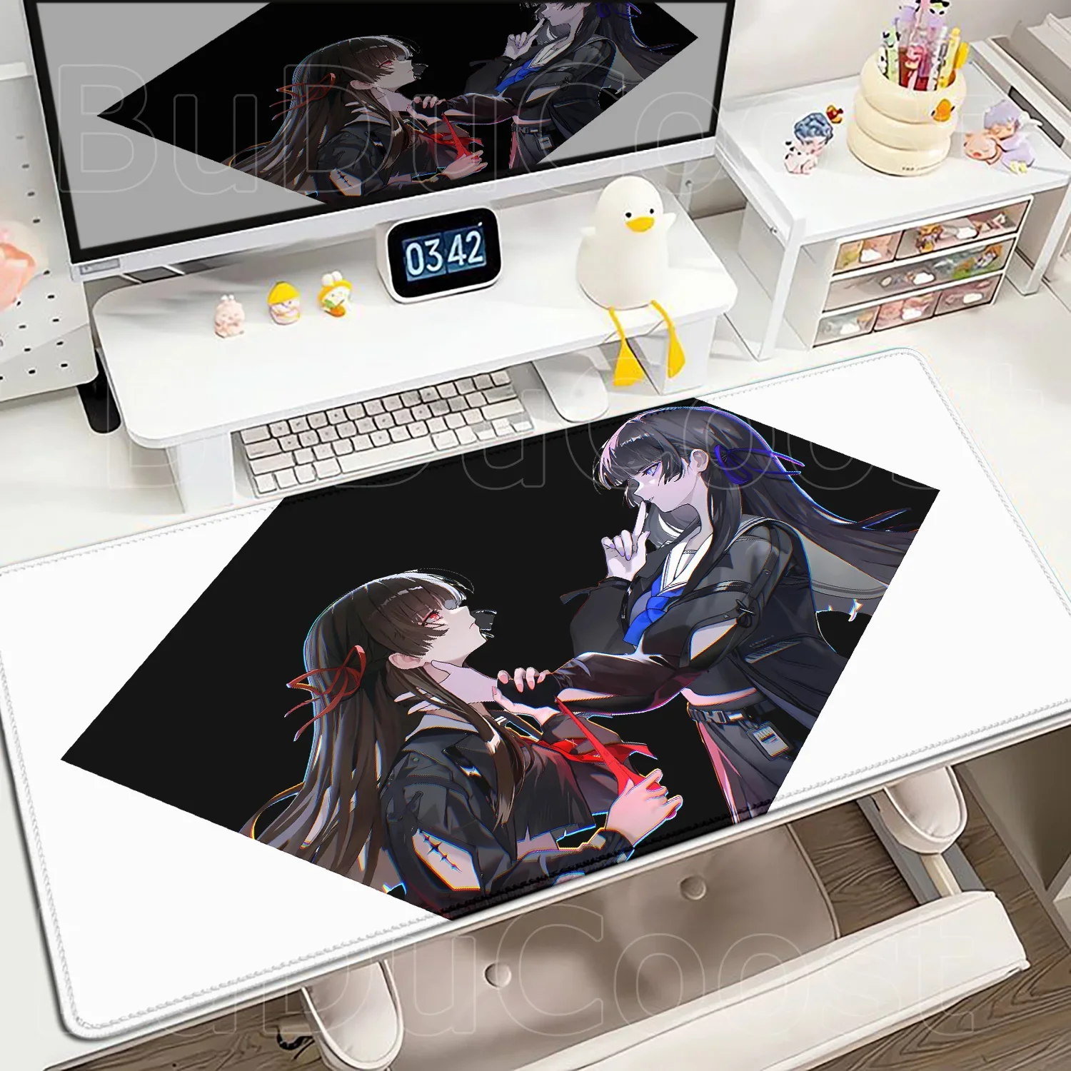 

Chisa Wuthering Waves Large Gaming Mouse Pad PC Computer Gamer Nonslip Keyboard Mousepad HD Printing Office Esports Desk Mat