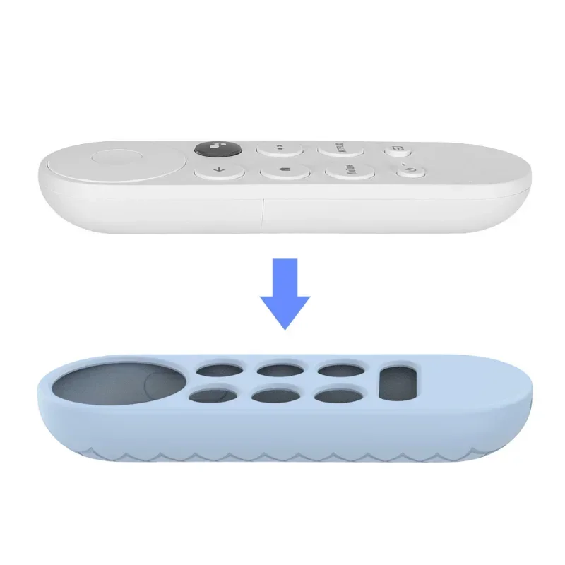 Coque en silicone pour télécommande vocale Google TV 2020, housse de protection antichoc pour télécommande vocale DNomecast 2020