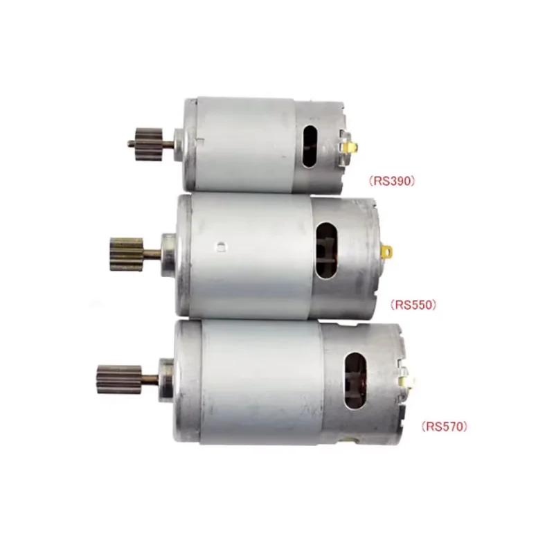 DC6V-12V 8000-30000RPM RS390 /RS550 /RS570 Motor For Baby Motorcycle RC Toys Car Motorcycle buggy Motor Parts 10T 12T 16T