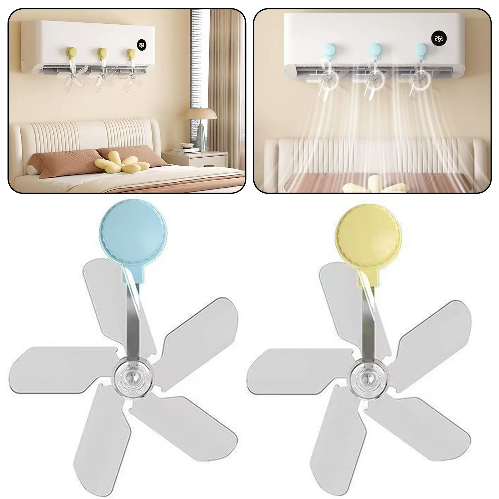 Windabweiser Room Airs Conditioner Window Baffle Silikon-Saugfächerförmiger Anti-Direkt-Blasabweiser