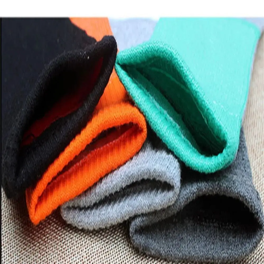 

1 пара удобных носков из чистого хлопка с пятью пальцами, европейские носки 38-44 с пальцами, антифрикционные спортивные мужские моделирующие носки