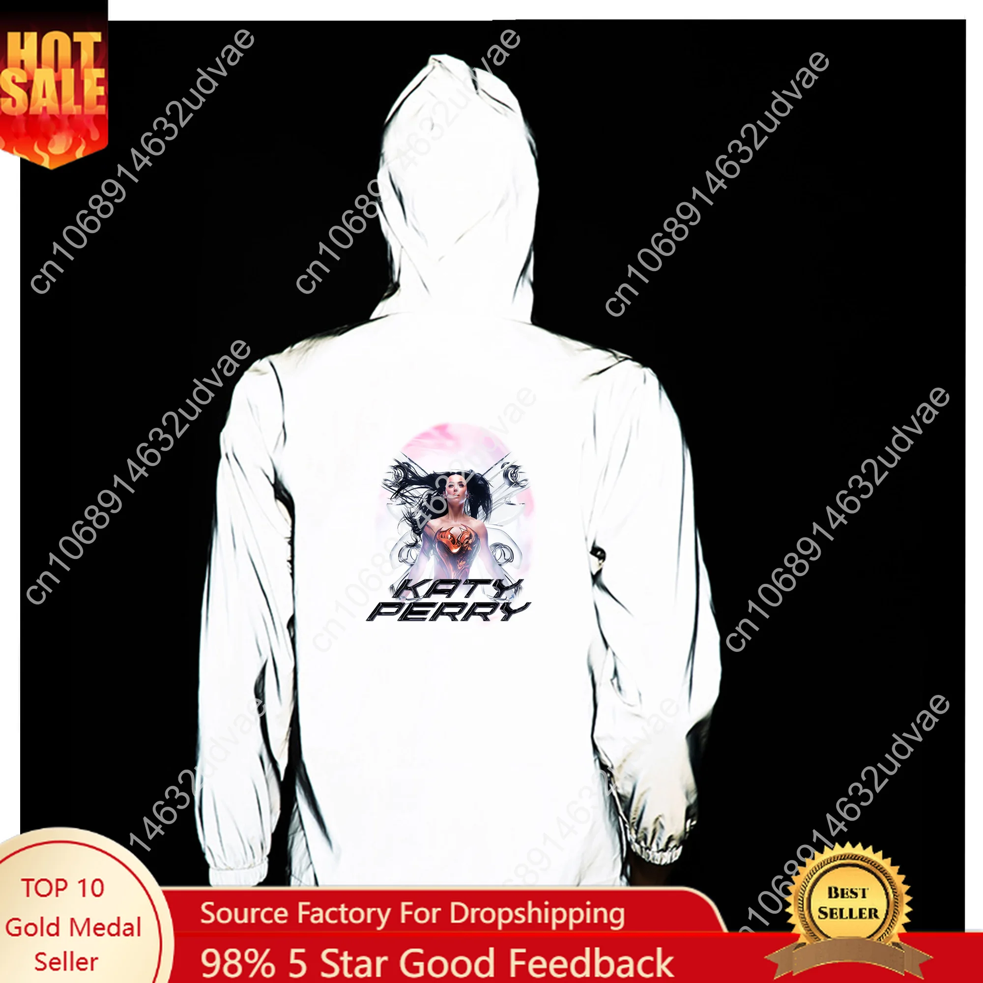 

Katy Perry Reflective Jacket Mens Womens Coat Hooded Windbreaker Runing Pocket Jackets Cycling Hiking Zipper Customized Hoodie