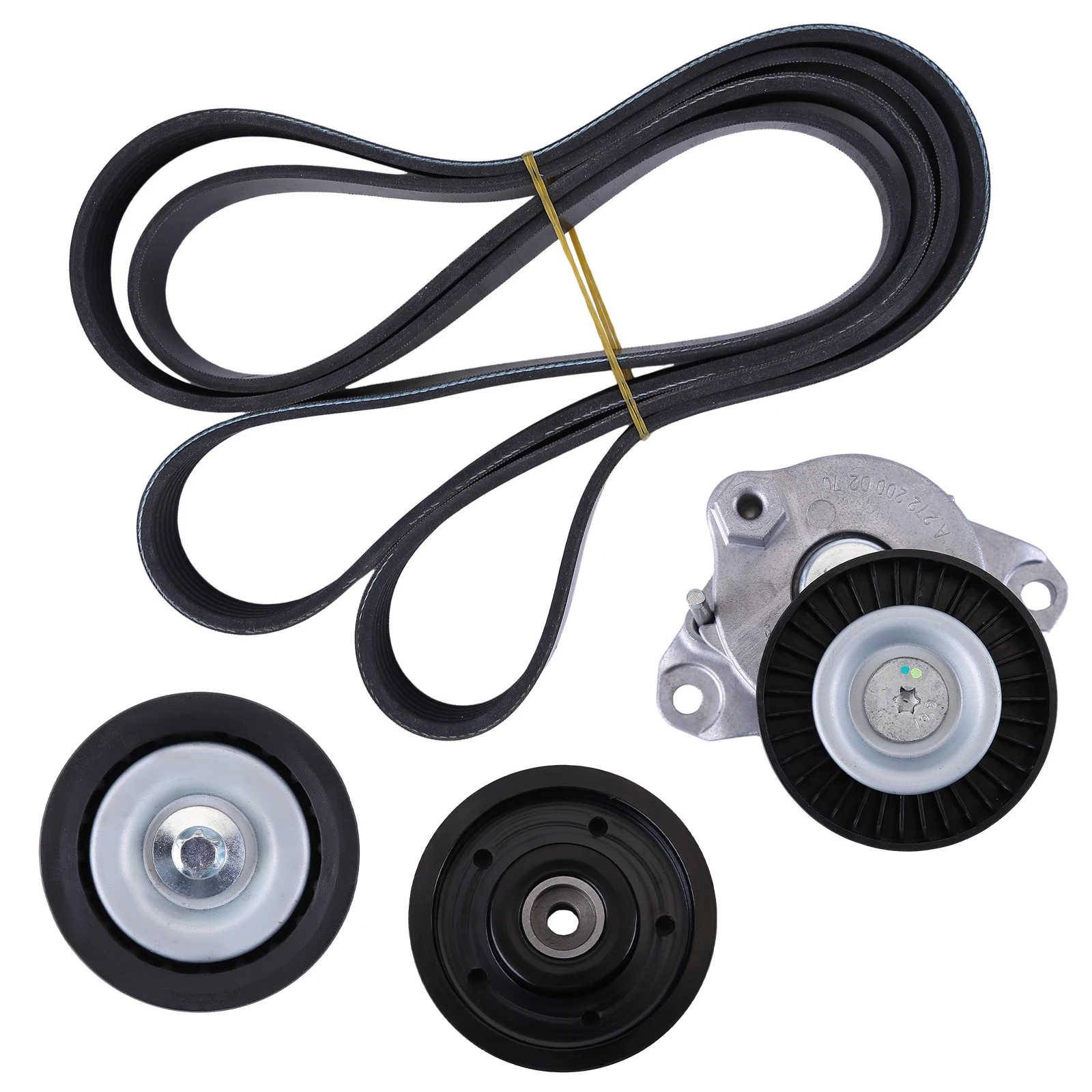 Belt Tensioner Pulley Kit Compatible for Mercedes-Benz C300 C350 E350 E550 2722000270