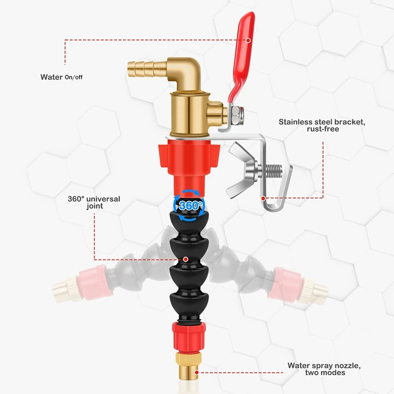 Dust Remover Water Sprayer Set For Cutting Machine, Brick Tile Cutting Machine Grinder With Water Pipes US Plug