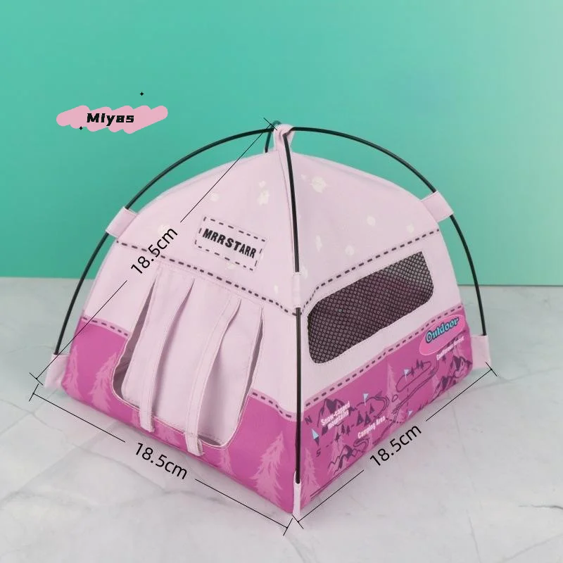 Miniatuur gesimuleerd buitententornament 1/12 schaal poppenhuis campingtentmodel 1 set doe-het-zelf accessoires foto rekwisieten