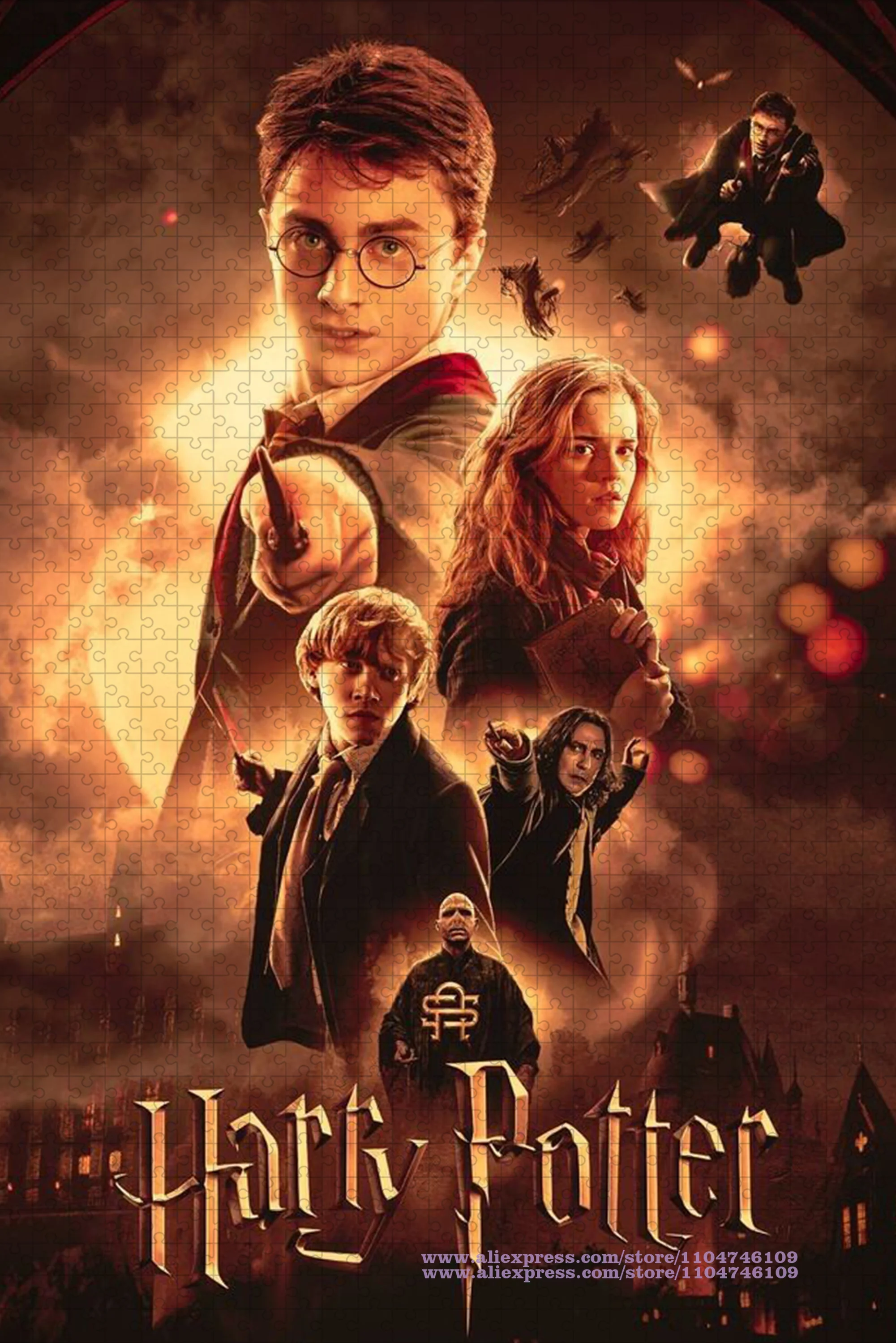 108/200/300/500/1000/1500 قطعة ألغاز هاري بوتر ألغاز ذكاء الصور المقطوعة للأطفال شخصيات الفيلم ألغاز ديكور المنزل #2