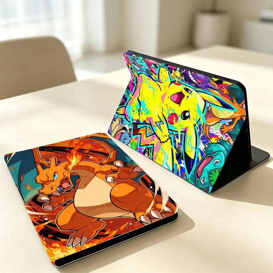 Case for Samsung Galaxy Tab S7 S8+ S10 Plus S9+ S10 Lite A7 Lite S10FE S11 A9Plus S9 FE A11 A8 With Pencil Holder Funny Pokemon