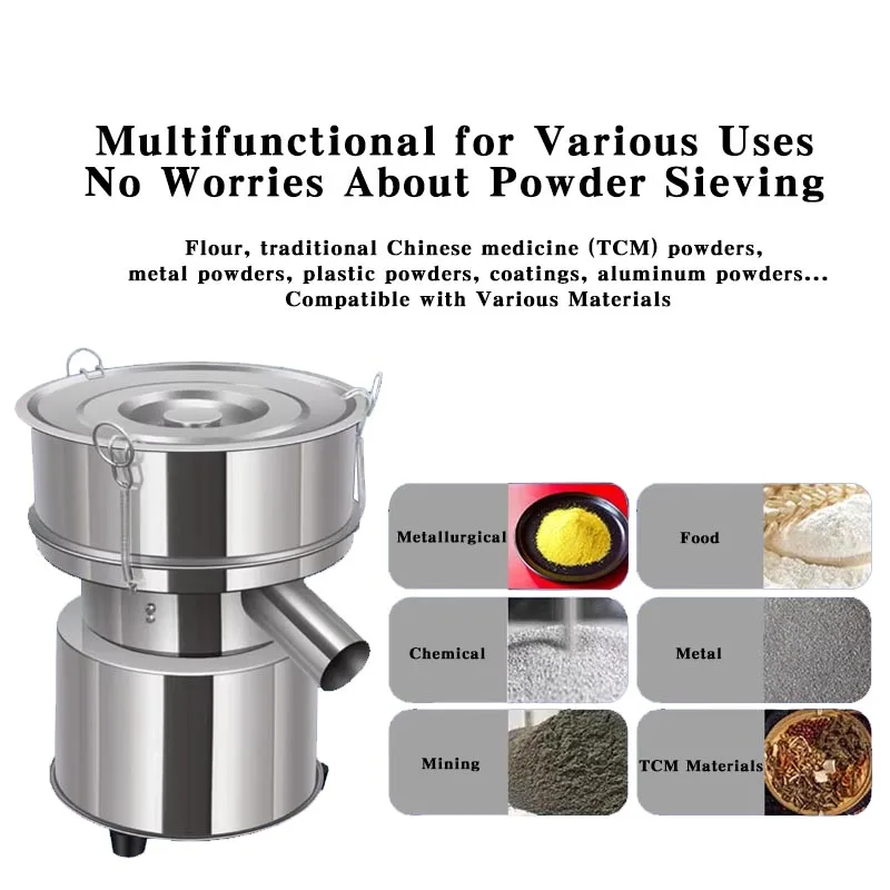 30 سنتيمتر الكهربائية تهتز الغربلة آلة مسحوق فحص آلة الفولاذ المقاوم للصدأ مختبر غربال شاكر تهتز الشاشة 1350N/دقيقة #3