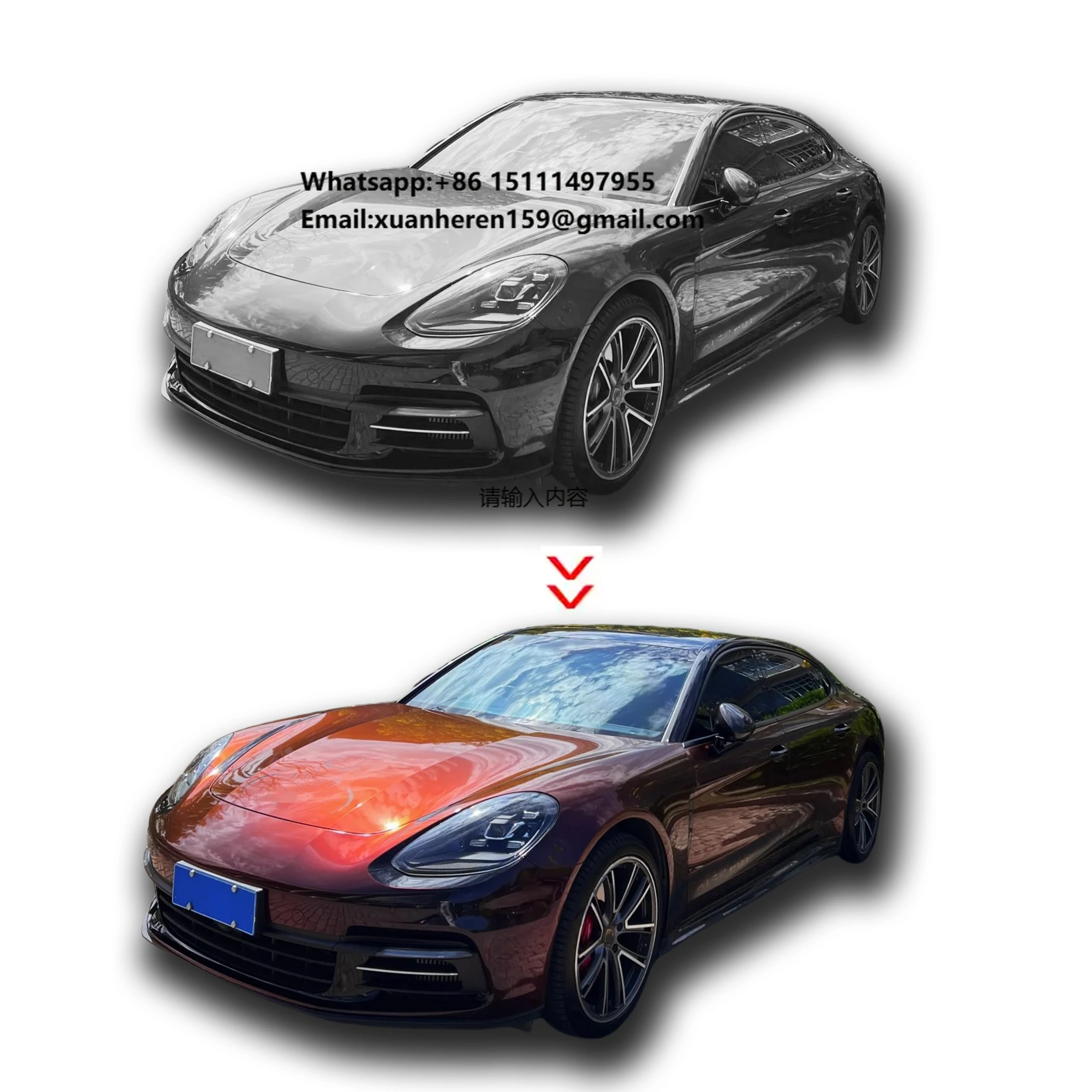 

Виниловая пленка для авто с эффектом изменения цвета PET Flowing Light Black Charm Red, индивидуальный дизайн, защита от царапин