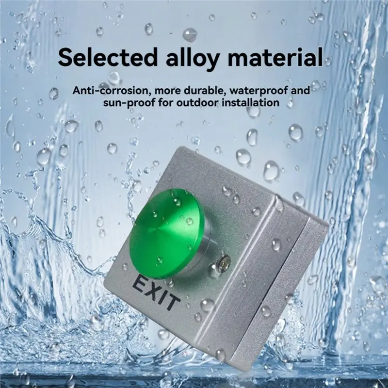 【RECOMENDAR】Door Opener Release Button Switch Aluminum Alloy Waterproof Switch Button For Door Access Control System Entry Open