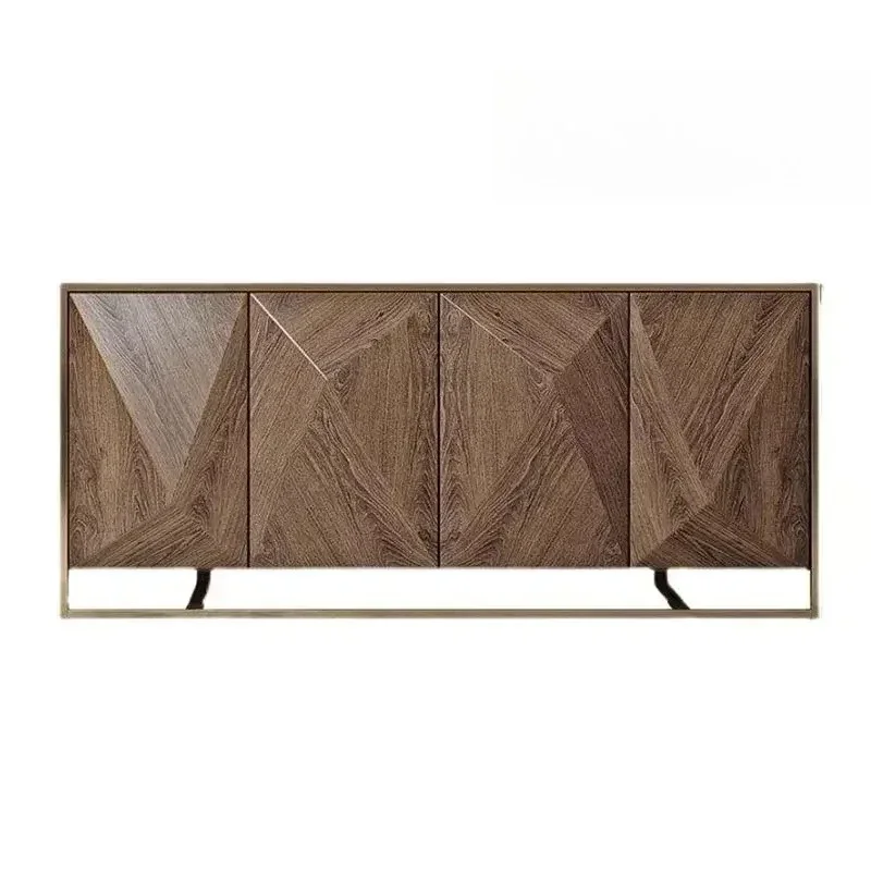 QQFrench Retro Entrance Table High-end Living Room Corridor Aisle Decorative Cabinet Entrance Door Facing The Entrance Table