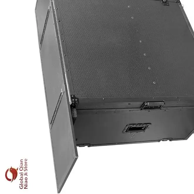 Custom Portable Foldable DJ Booth Case Aviation Mobile Controller Desk for Influencer Performances Turntable Table