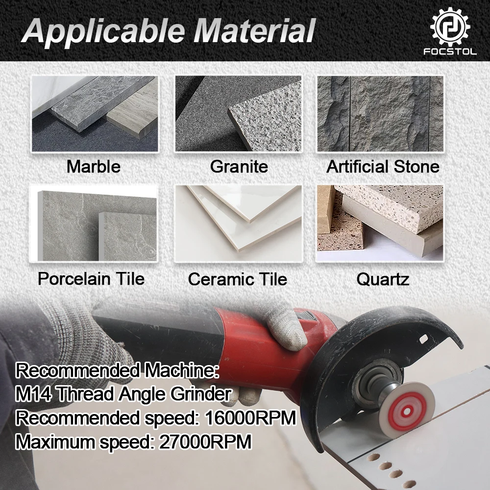 FOCSTOL Diamond Cutting Disc 30-50mm for Jade Crystal Tile Marble Saw Blade Brazed Glass Engraving Glass Mini Saw Blade - Image 6