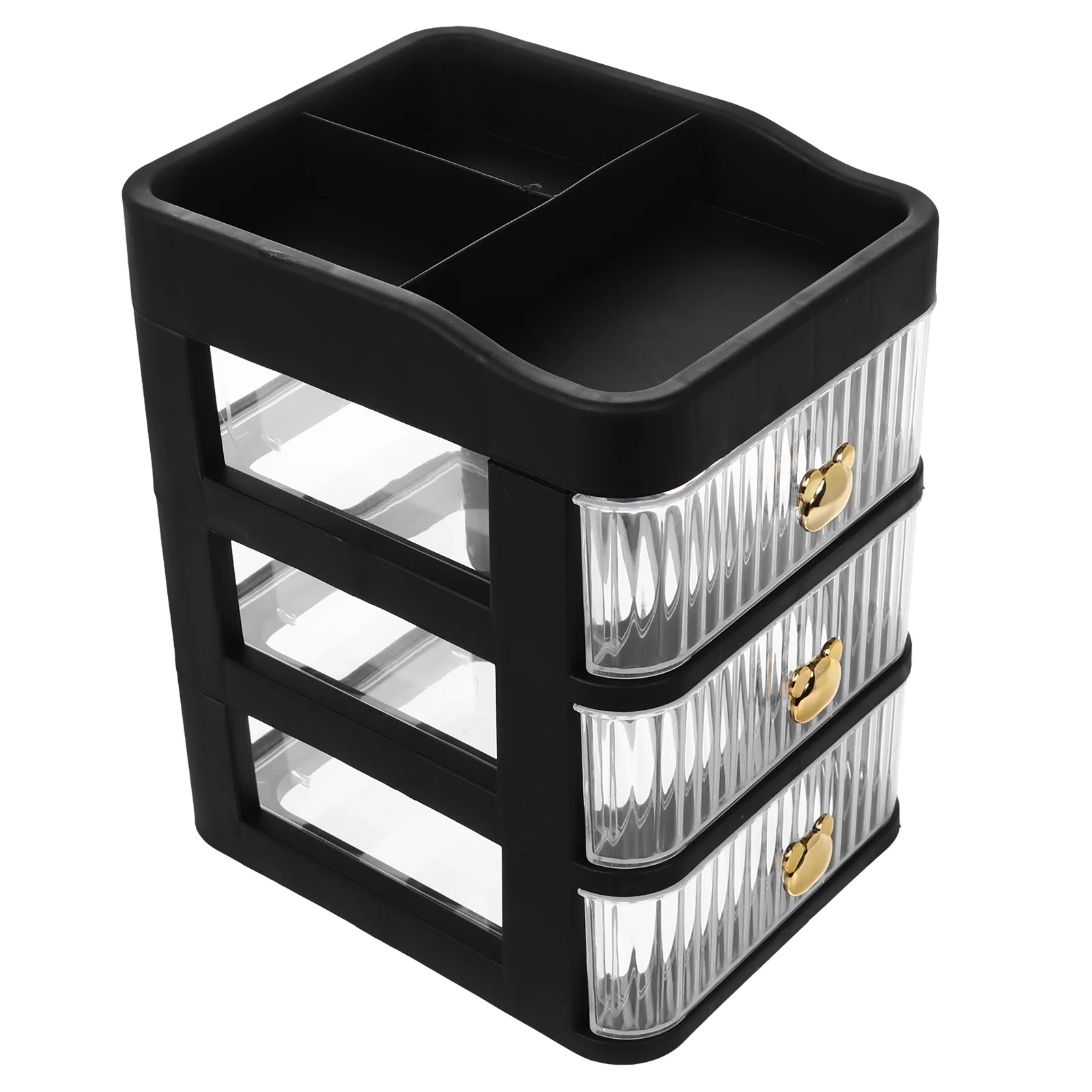 

Storage Drawer Desktop Box Office Supplies Organizer Skincare Cabinet Sundry Container for Bathroom with Drawers Black Student