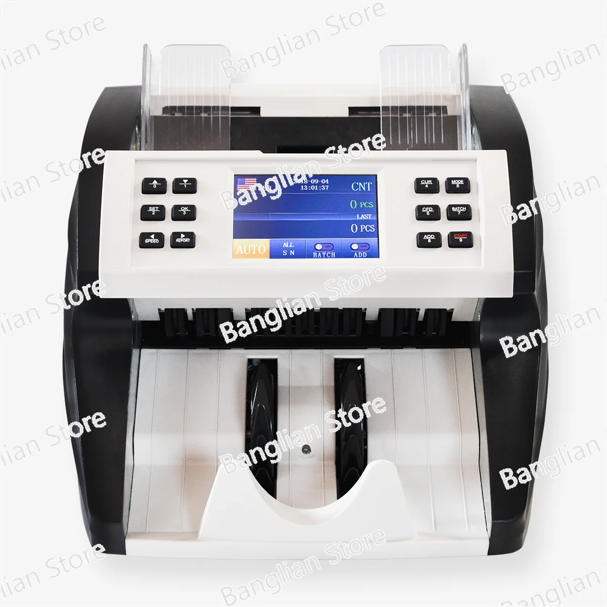 Portable Bank Vacuum Mixed Denomination Money Counter Cash Counting Machine Multi Currency Value Money Counter with Counterfeit