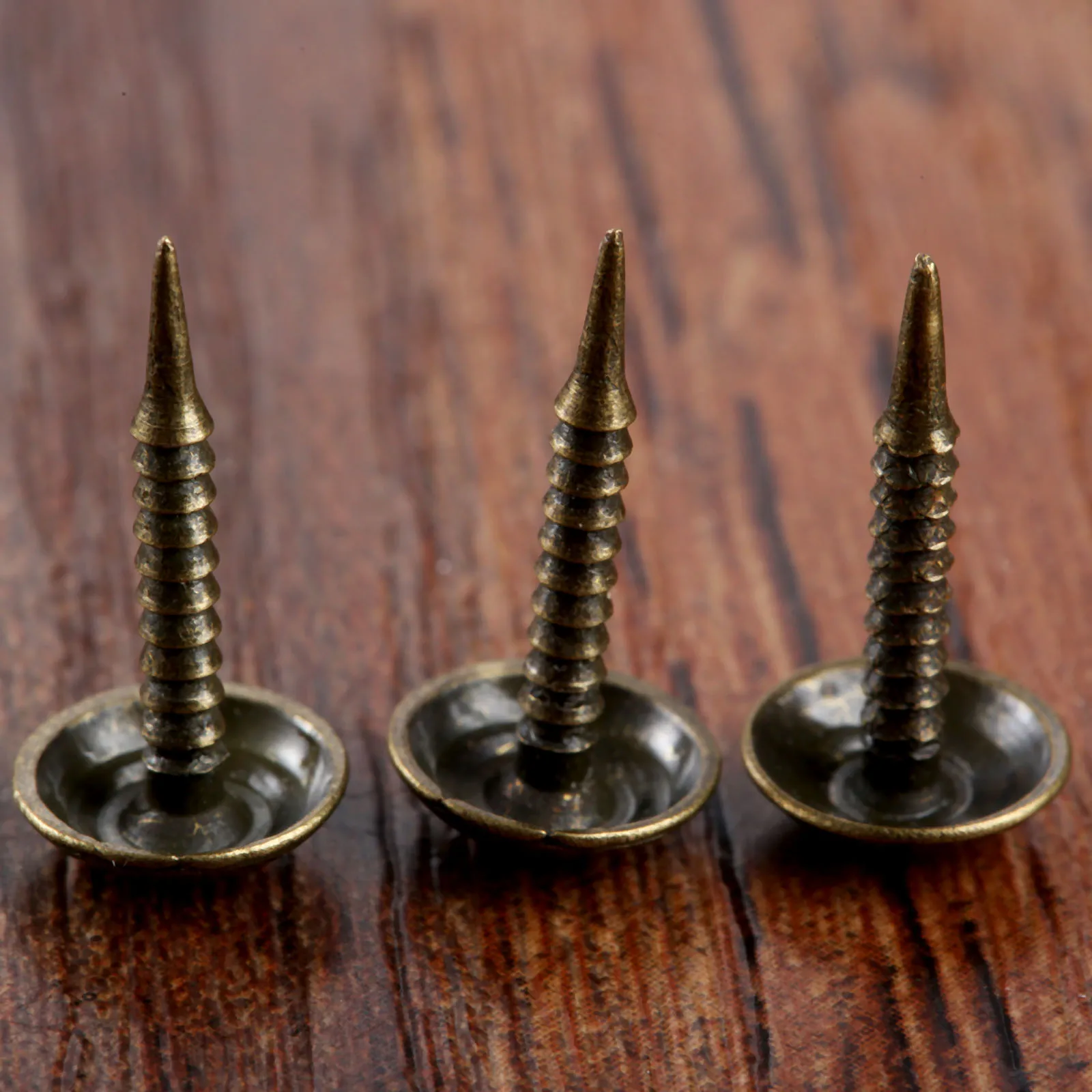 100pcs 8*15mm 압정 장식 Thumbtacks 골동품 압정 핀 네일 라운드 모양 푸시 핀 엄지 압정 벽 코르크 보드 사무실