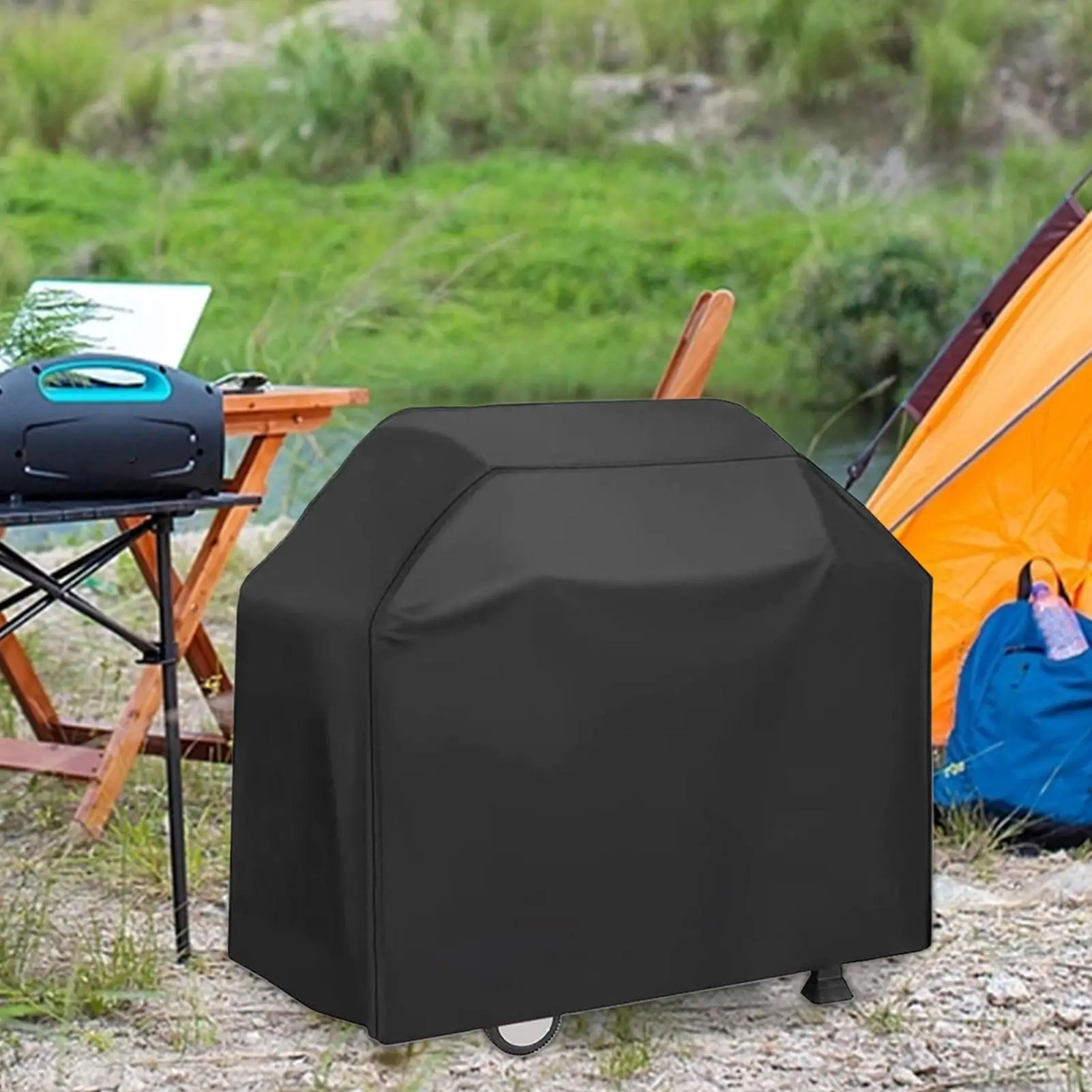 

BBQ Grill Cover Outdoor Barbecue Cover Waterproof Anti-UV Protector For Outdoor Cooking Equipment Camping Picnic Backyard