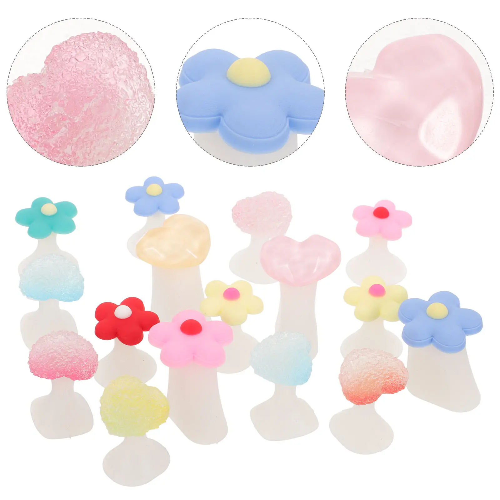 

16Pcs Silicone Pedicure Toe Separators Flower Design Soft Comfortable Nail Polish Accessories Toe Separator Nail Supplies