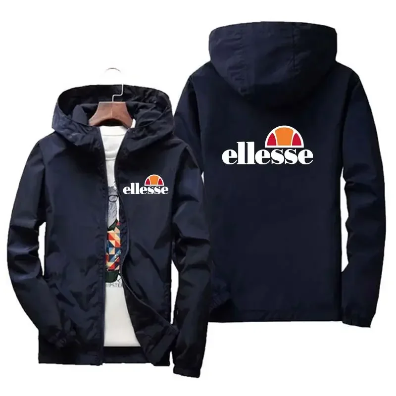 Herren Frühling Herbst Windbreaker Grafik-Print Buchstaben-Jacke Lässige Wanderjacke Wasserdicht Premium-Qualität Outdoor-Aktivbekleidung Mantel