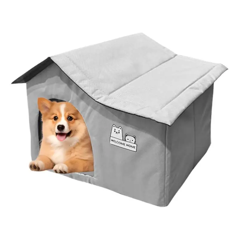 

Cat House Cool Rest Pet Cave Foldable Cat And Dog House Indoor Outdoor Pet Cave Ventilate & Cooling For Hot Cold Weather Balcony