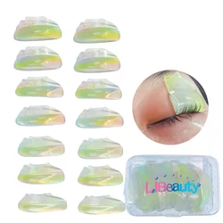 Libeauty 7 Pairs Reusable Silicone Eyelash Perm Rod Sticky Lash Lift Pads 3D Eyelashes Extension Curler Accessories Makeup Tools