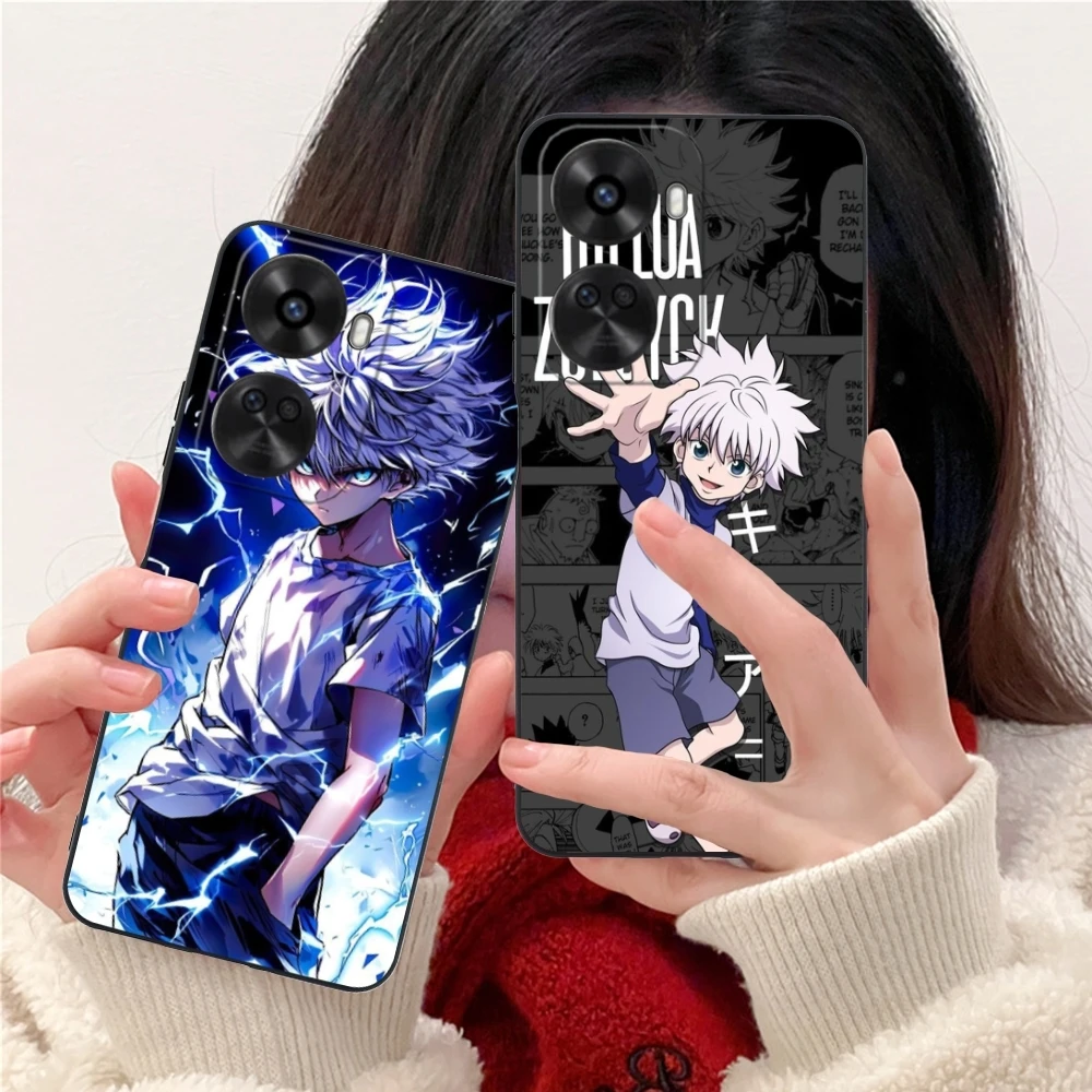 Hunter Killua Cool Mobile Cell Phone Case for Huawei Nova 12 11 10 9 8 7 Pro SE 5G Black Soft Phone Cover Shell