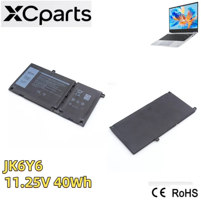 

New JK6Y6 Laptop Battery 11.25V 40Wh for Dell Latitude 3410 3510 Inspiron 5300 5301 P129G P130G 9077G Vostro 14 5402 5501 5502