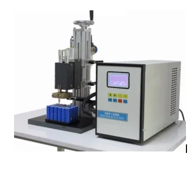 Li Ion Battery Pneumatic DC Tab Spot Welder Welding Machine With Continuous Mode For 18650 Cells