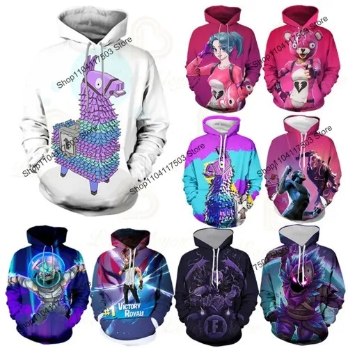 4T - 14T Anime Gaming Vactory Hoodie Unisex 3D Print Streetwear Hip Hop Punk Hoodies Kids Hoodie Men Sweatshirt