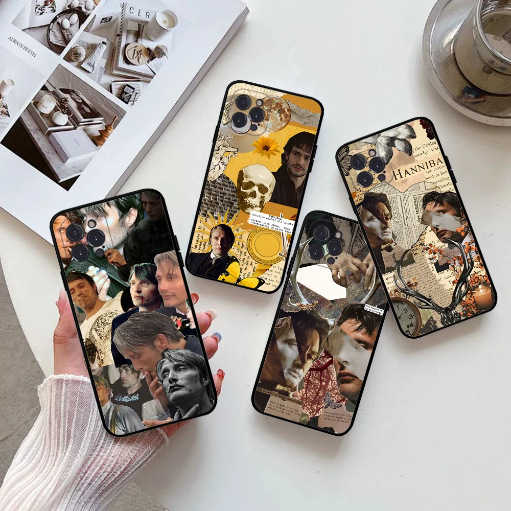 Cool Graham Hannibal Mads Mikkelsen Phone Case Silicone Soft for iphone 15 14 13 12 11 Pro Mini XS MAX 8 7 6 Plus X XS XR Cover