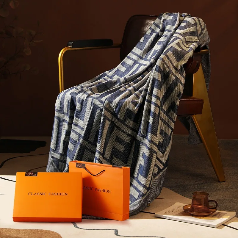 Portable Airplane Travel Blanket for Business Trip, Car Office Nap Wrap Shawl, Premium Gift Box for Mother Nurses Day
